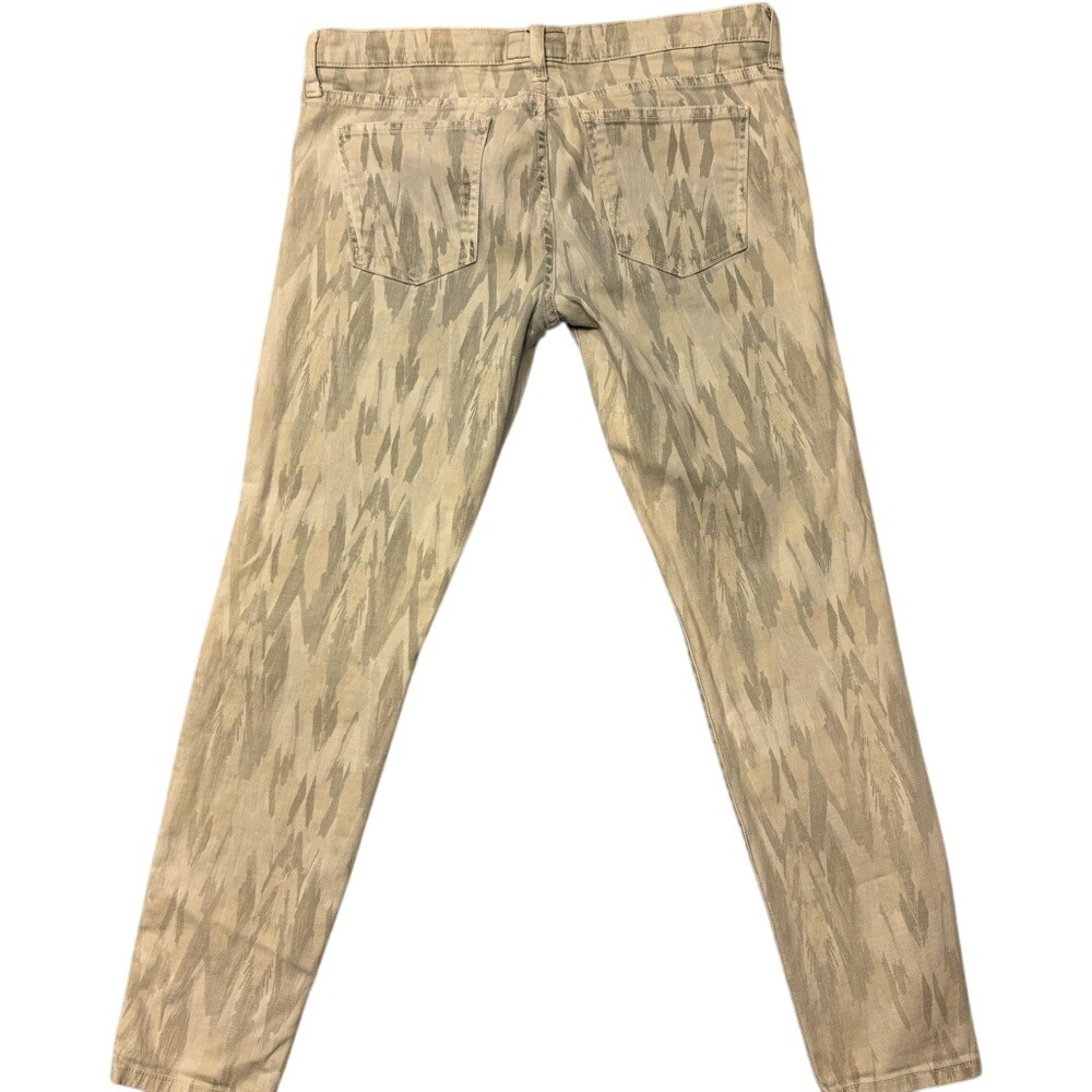 Current/Elliott‎ Beige Patterned Straight Leg Pants size 29